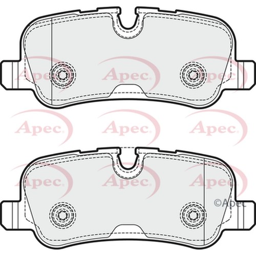 Brake pads set for - brake, land