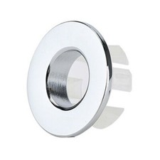 Chrome Sink Overflow Ring / Silver Metal 
