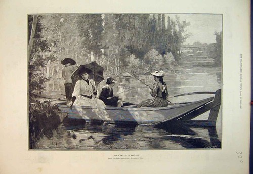 Old antique print 1892 - print,