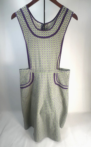 1940 novelty print pinafore - 1940's,