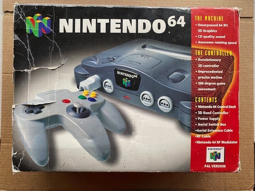 N64 console boxed - n64, with