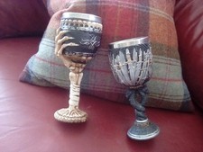 2 Wine Goblets  Chalice Gothic