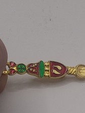 Love spoon Pin Brooch Gold