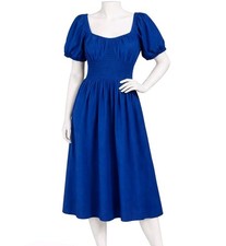 NEW linen cotton blend midi