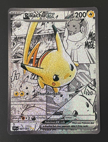 Pikachu full art card holo - pikachu,