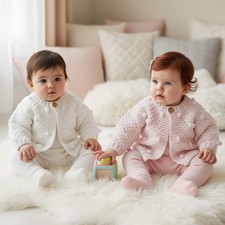 Baby Girl Cardigan Chunky Knit