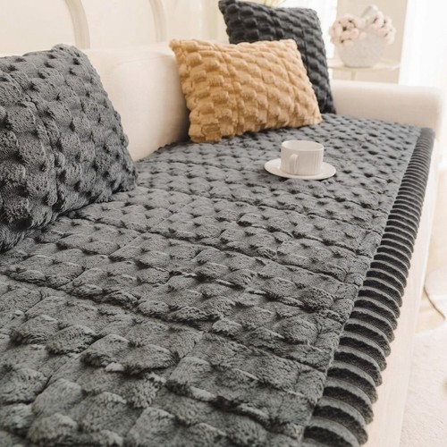 Stylish grey flannel sofa - grey,