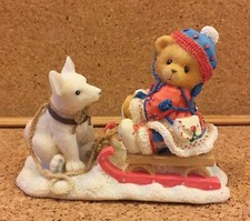 Cherished Teddies 1996 Erica Friends are always pulling for you 176028 Figurine