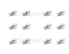 12 IKEA 101577 Glass Shelf Pegs Supports Pins BILLY METOD GODMORGON HEMNES