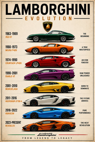 Lamborghini evolution poster - evolution,