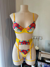 Yellow lingerie set with