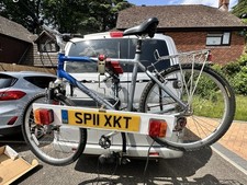 MaxxRaxx 4 Bike Carrier. Towbar Rack.Bolt On Flange Fitting Bracket. Lightboard