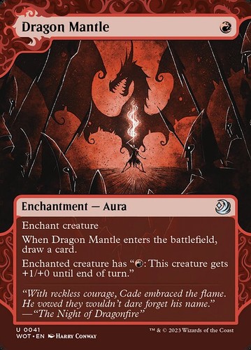 Mtg dragon mantle - dragon, (showcase)