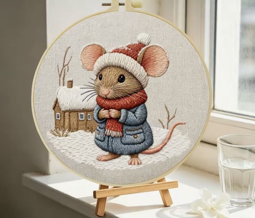 Embroidery kit the mouse - -,