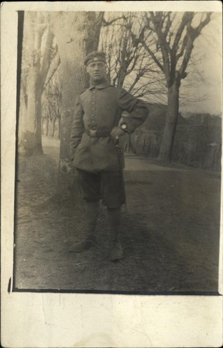 Wwi german soldier standing - wwi,