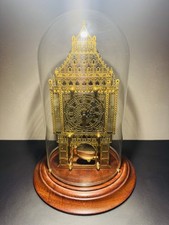 Franklin Mint 1988 Big Ben Skeleton Clock Mantel Clock Working Order With Key