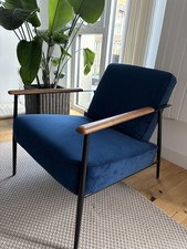 DWELL Velvet Blue  Armchir
