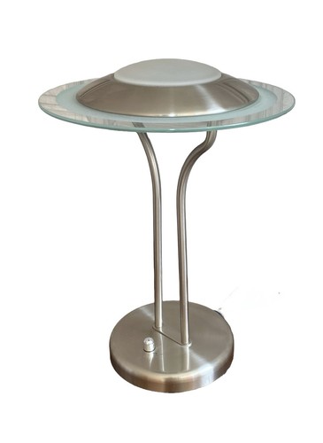 Table lamp sleek chrome with - table,