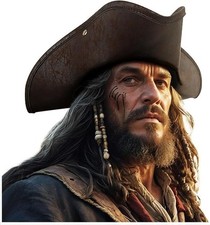 Adult Leather Pirate Hat