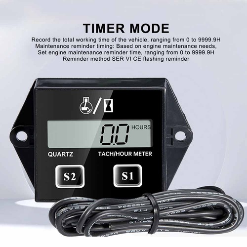 Tachometer tiny tach hour - tiny, tach/hour