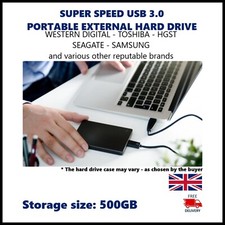 500GB PORTABLE EXTERNAL DRIVE
