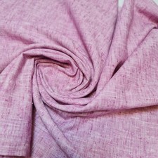 Pink Linen Blend Fabric
