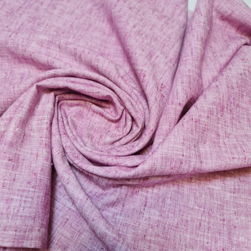 Pink linen blend - pink, fabric