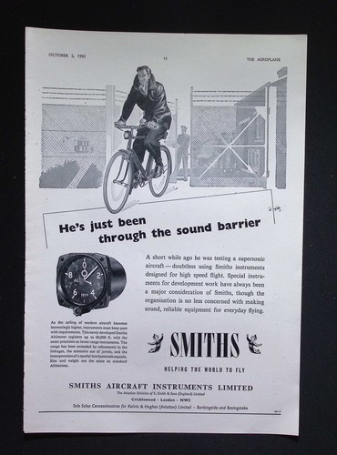 Original 1953 advert smiths - advert,