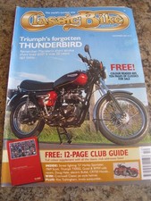 CLASSIC BIKE DEC 2001 TRIUMPH'S THUNDERBIRD STREET FIGHTING '57 HARLEY SPORTSTER