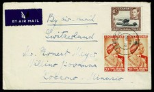 1949 KUT Airmail Cover - Geita Tanganyika 1s/40c rate to Locarno Switzerland