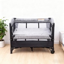 4 in 1 Travel Cot Convertible Foldable Baby Bedside Sleeper Changer W/ Mattress