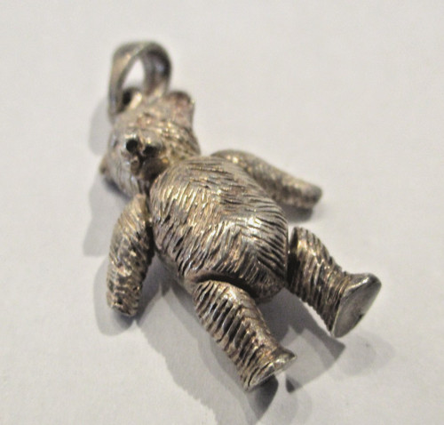 Silver vintage charm - silver,