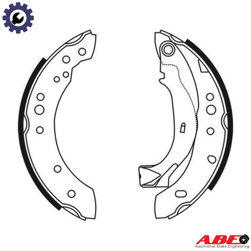 Brake shoe set c0c019abe for - set,