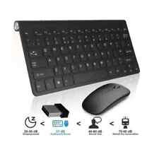 Maxesla Wireless USB Ultra-Thin Multimedia Mini Keyboard Mouse Set FREE POST