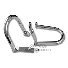 CHROME REAR CRASH BARS SADDLEBAG GUARDS FOR HARLEY DAVIDSON SPORT GLIDE 2018-
