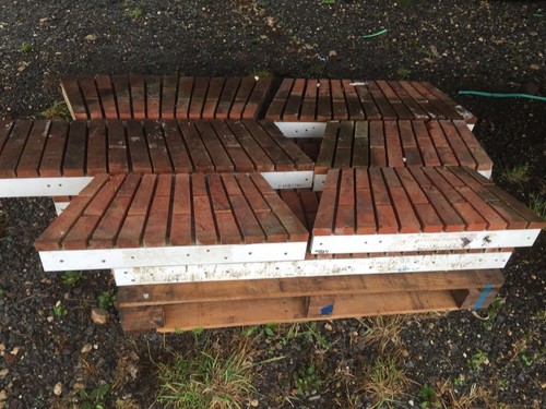 Brick skewback flat arch for