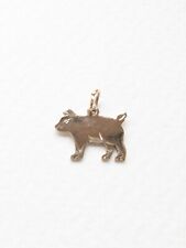 9ct Gold Pig Charm / Pendant