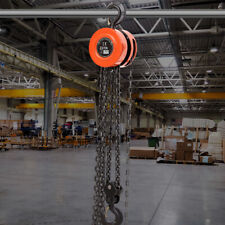 Manual Chain Block Hoist Lifting 3M Chain Puller with Hook Heavy Duty 2/3 Tons 