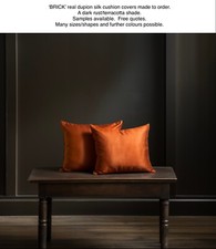 DARK TERRACOTTA REAL SILK