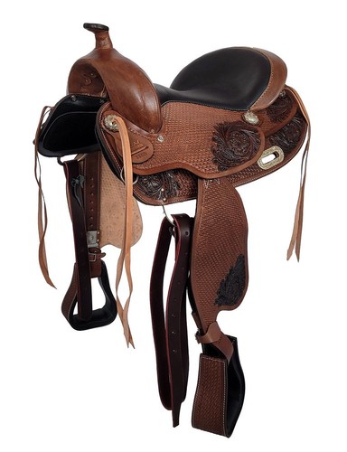 Treeless western saddle - , zuni