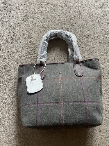 Joules carey tweed handbag - joules,
