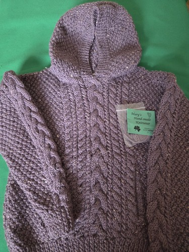Handknitted childs aran - handknitted,