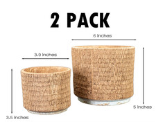 2 PACK! Jute Texture Concrete