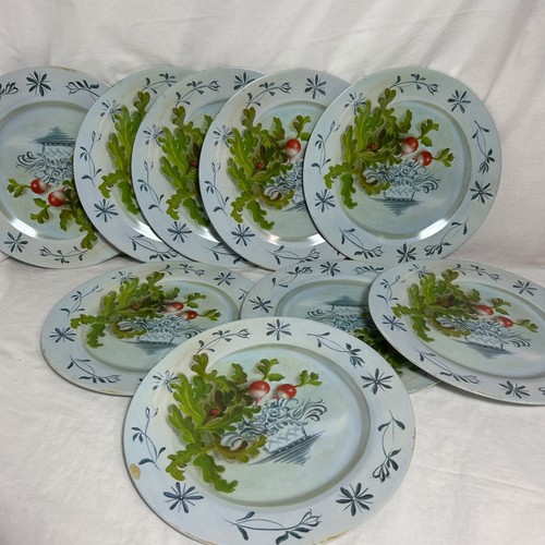 Vtg ian logan tin plates - tin,