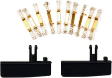 20020366 2 Guide Keels Incl. 8 Double Grinders Slot Car Track Accessory, Multico