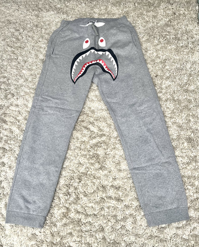 Bape mens shark joggers - mens, grey
