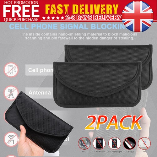 2pack faraday bag rfid - faraday, signal