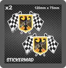 x2 GERMAN EAGLE CHEQUERED