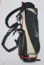 Vintage Nike Tiger Woods Golf Bag Stand Carry Kids Youth Junior Black Red Gray