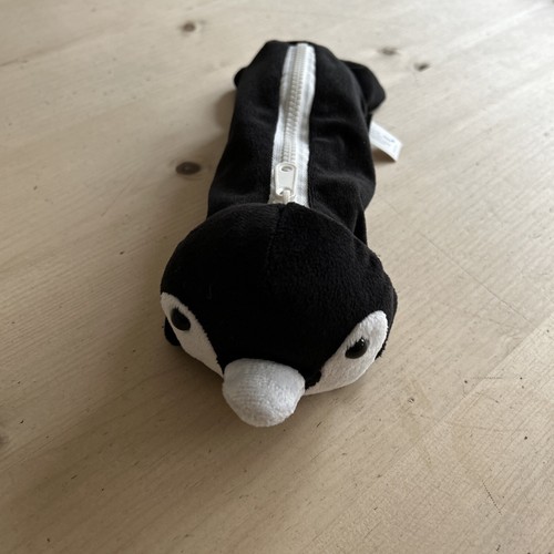 Penguin pencil case plush soft - penguin,